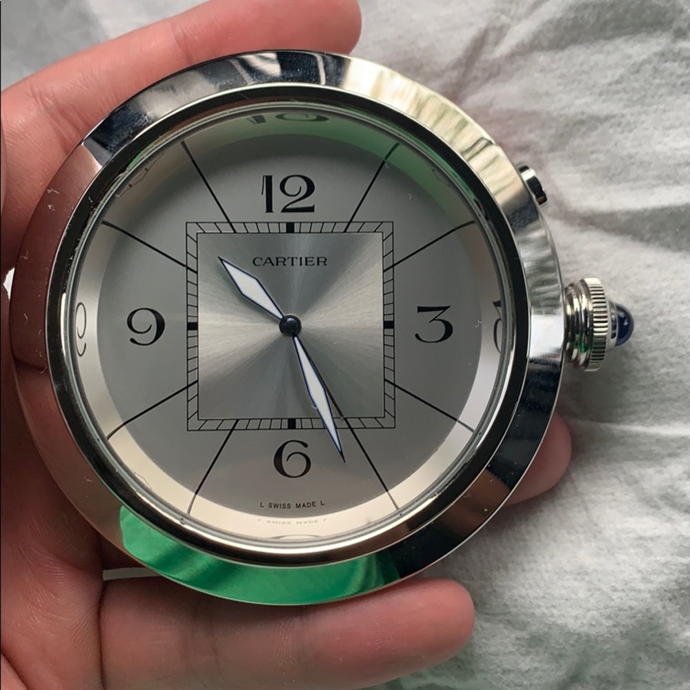 Cartier travel clock